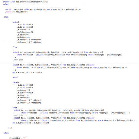 Reworking long running SQL queries for optimal database performance ...